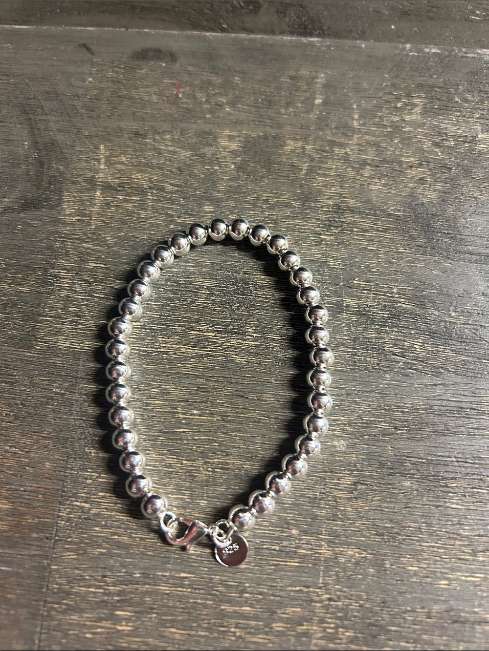 Sterling Silver Beaded Bracelet